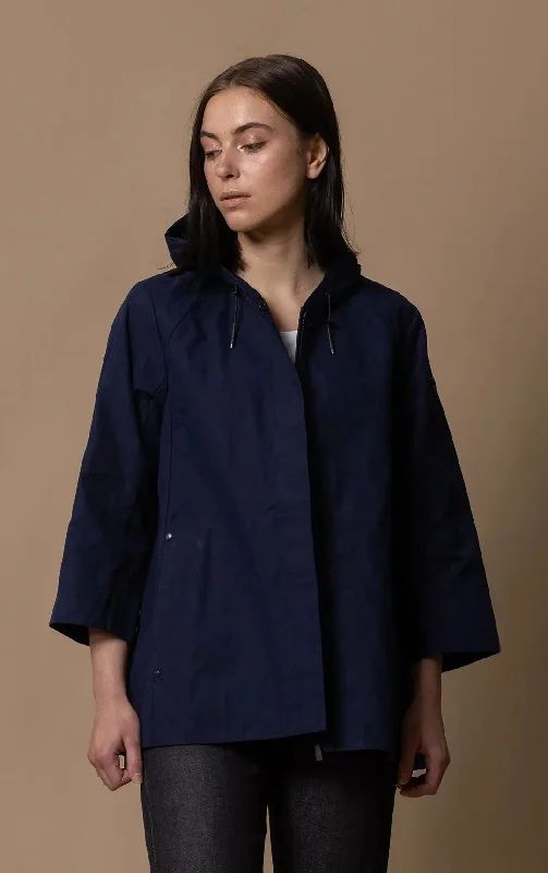 WAXED COTTON SWING SHELL Streetwear Bomber Jacket