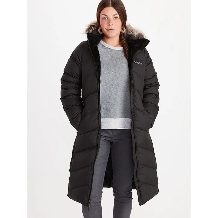 MARMOT Women's Montreaux Down Coat Medium Cropped Leather Vest