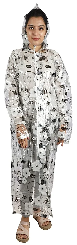 Romano nx Waterproof Lovely Printed Rain Overcoat for Women Full-Length Waterproof Raincoat