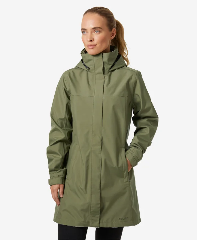 W ADEN LONG JACKET, Lav Green Water-Repellent Jacket