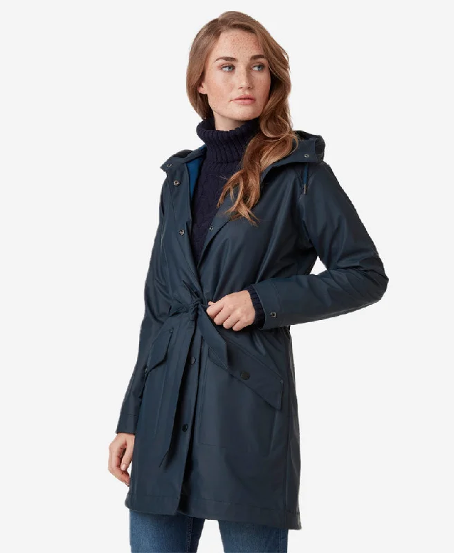 W KIRKWALL II RAINCOAT, Navy Oversized Raincoat Design