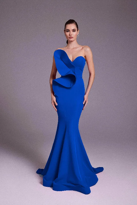 MNM Couture N0548 - Strapless Crepe Mermaid Gown